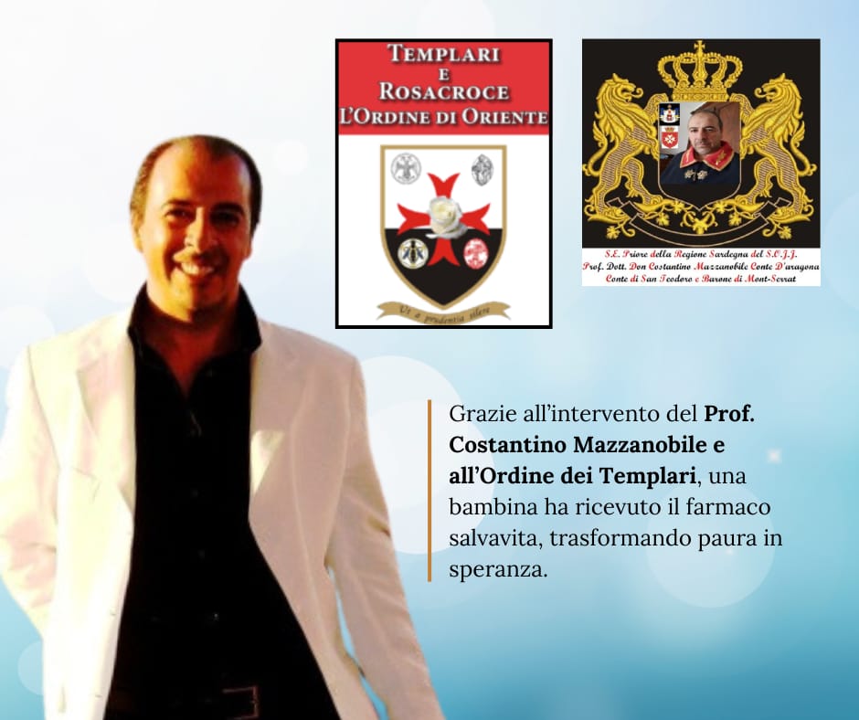 Articolo: l'intervento del Prof. Mazzanobile e dell'Ordine dei Templari per una bambina in difficoltà